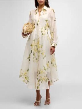 Zimmermann Harmony Floral Shirt Dress